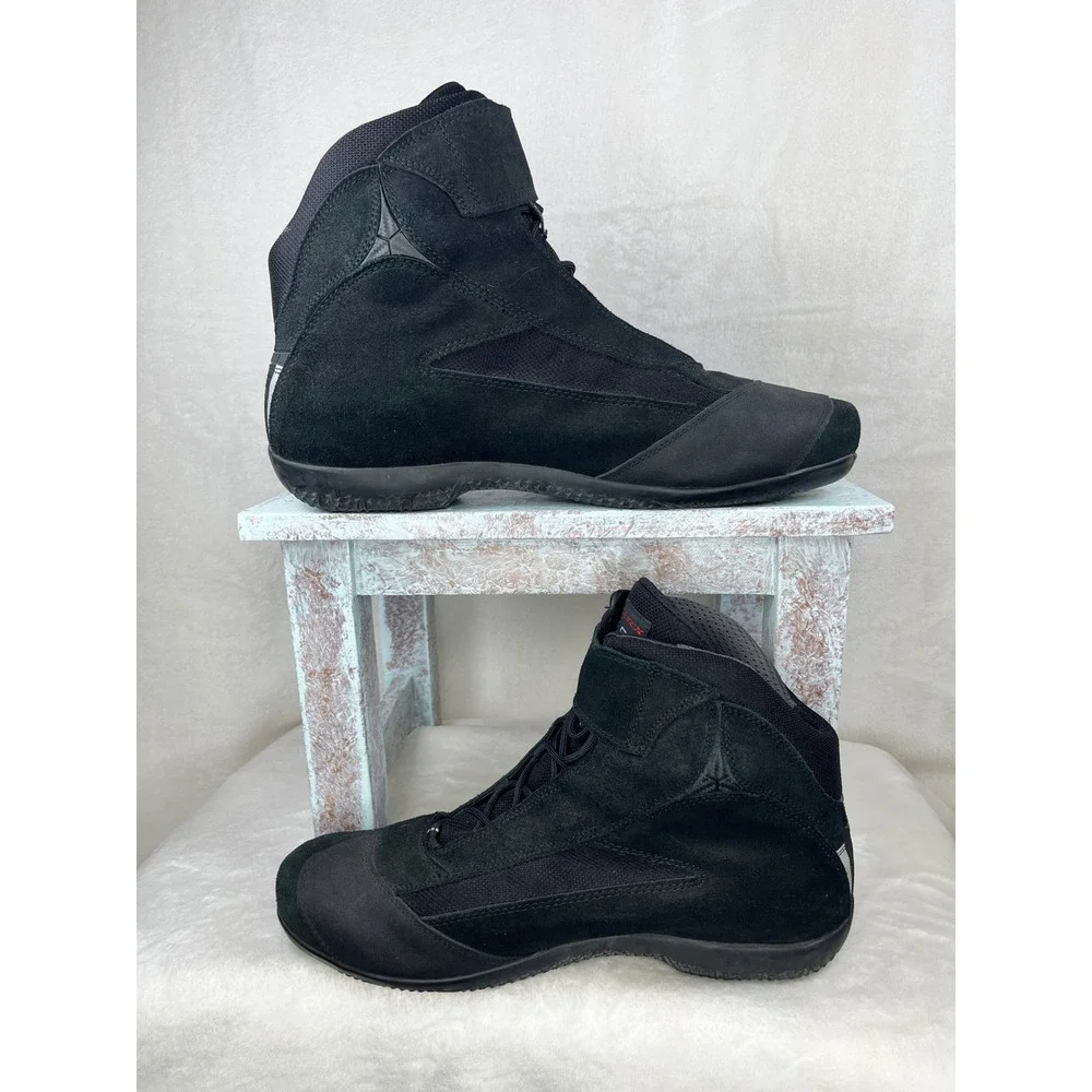 TCX Jupiter Motorcycle Boots‎ Mens 43 Black Gore-Tex Waterproof Suede Biker Gear